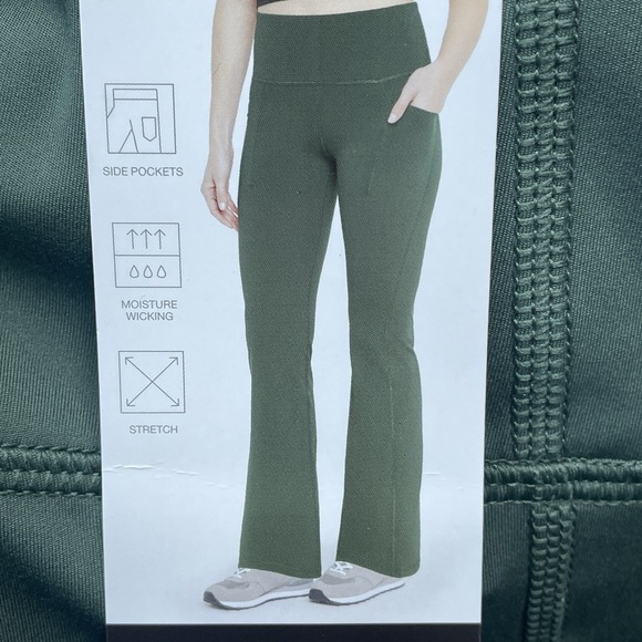 GapFit Other - GapFit Women's L Flare Legging Green Polyester Blend e0623